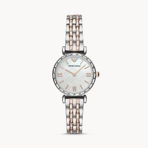 Emporio Armani Two-Hand Two-Tone Stainless Steel